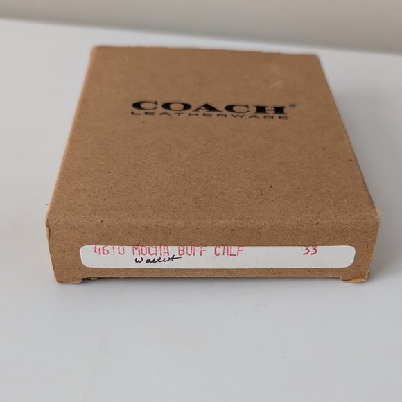 Vintage Coach Bi-fold Wallet, Mocha Buff - Picture 8 of 9